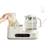 Constant Temperature Baby Bottle Sterilizer and Dryer 1.3L Compact Milk Square 2-in-1 Bottle Warmer and Sterilizer